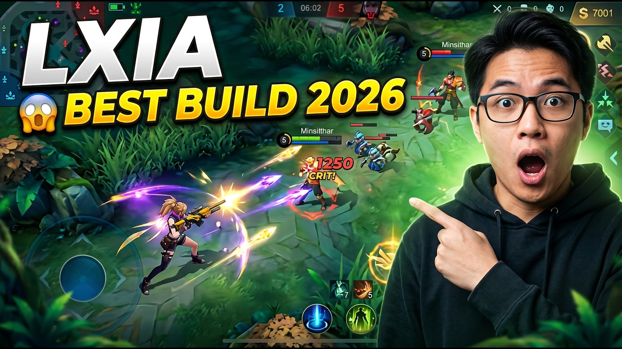 Lxia Best Build + Emblem 2025 | Carry Your Team Easy!