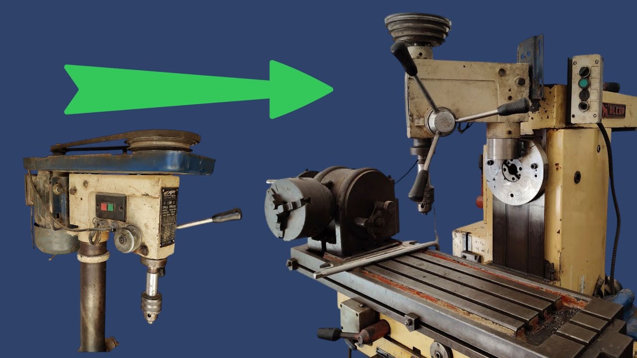 I saved a lot of money (milling machine after modification!!)