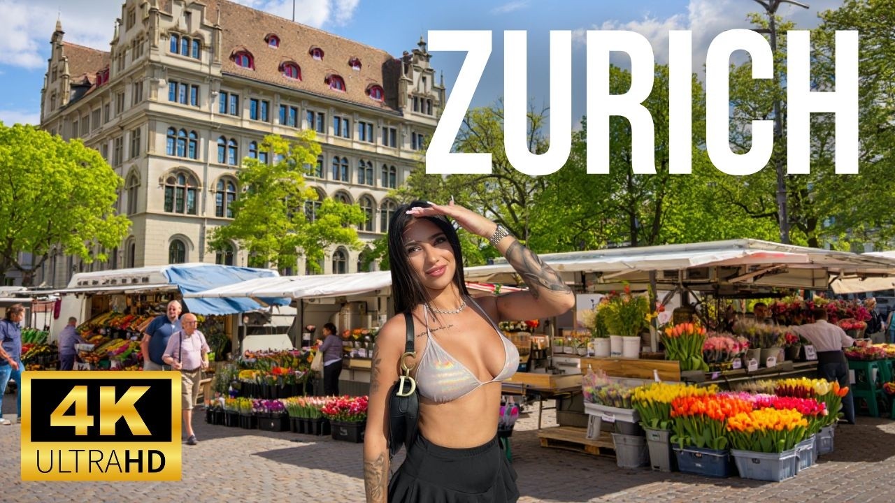 Walking Tour Zurich 🇨🇭 | Beautiful Streets, Cafés & Lake Views (4K)