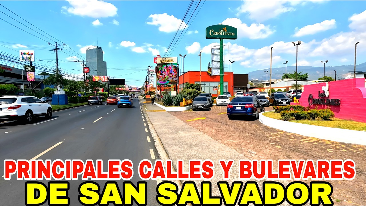 RUTA POR LAS PRINCIPALES CALLES Y BULEVARES DE SAN SALVADOR. #elsalvador