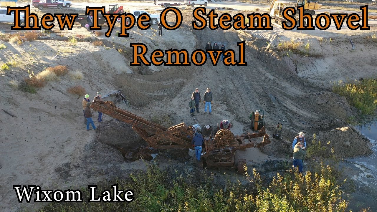 Thew Type O Steam Shovel Removal from the bottom of Wixom Lake