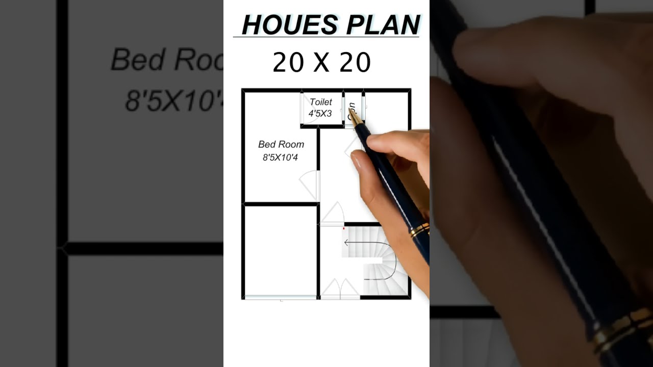 20x20 house design || 20 x 20 Ghar ka Naksha || 20X20 SMALL HOUSE PLAN II #Indian_House_Plan #20x20