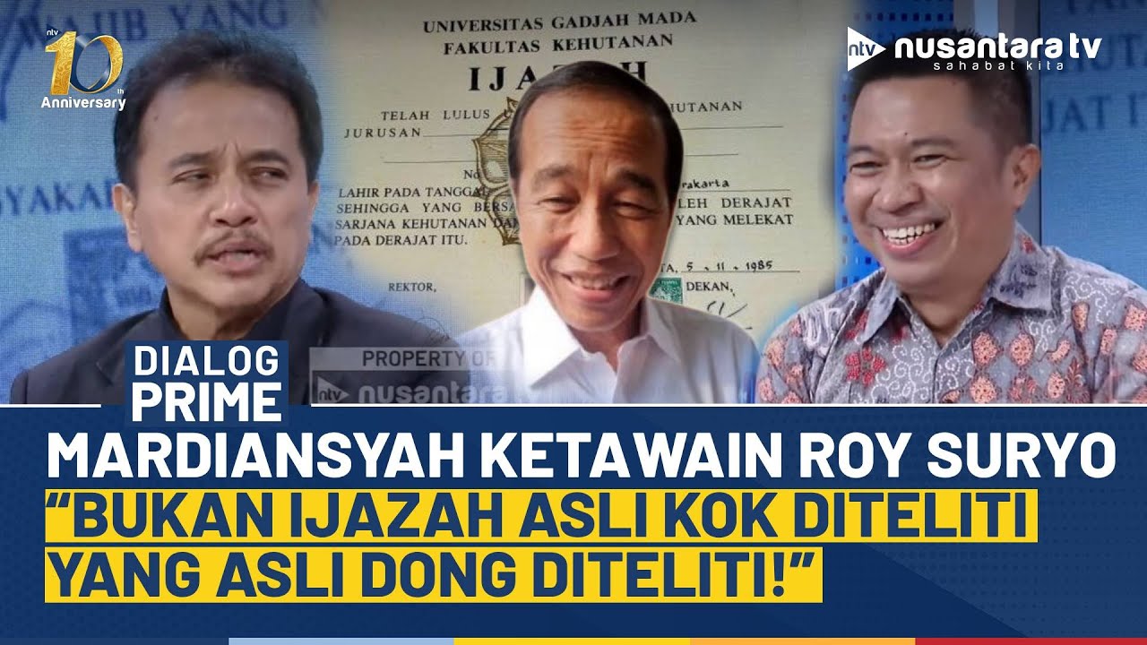 Mardiansyah Semar Ketawain Roy Suryo soal Ijazah Jokowi: Yang Asli Dong Diteliti! | DIALOG PRIME