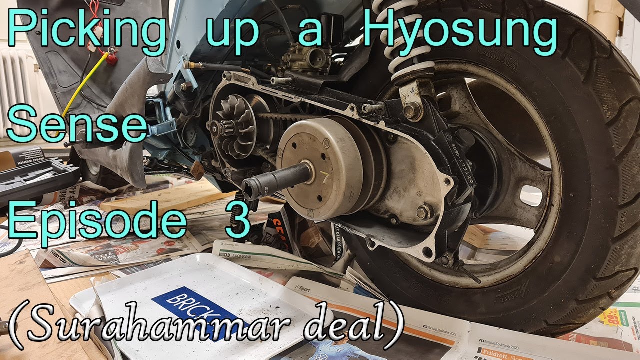 Picking up a Hyosung Sense 2001in Surahammar Ep 3