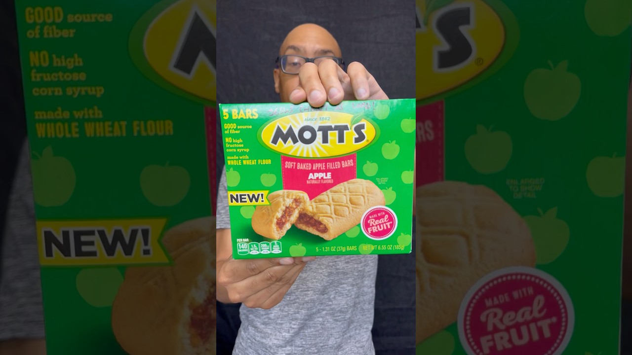 🍎 Mott's Soft Baked Apple Filled Bars 🍏 breakfast snacks #apple #fruit #breakfast #morning #soft
