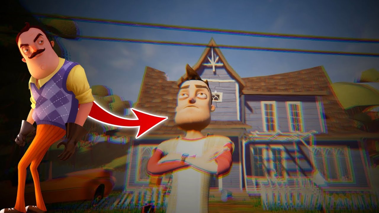 THE PLAYER is the NEIGHBOR - HELLO NEIGHBOR ACT 1