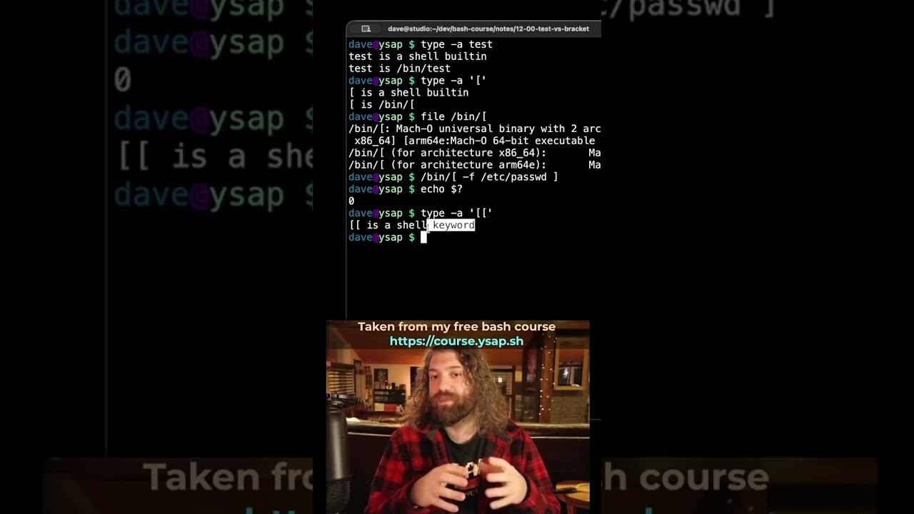 Test and Single Bracket: Shell Built-In and Executable Program