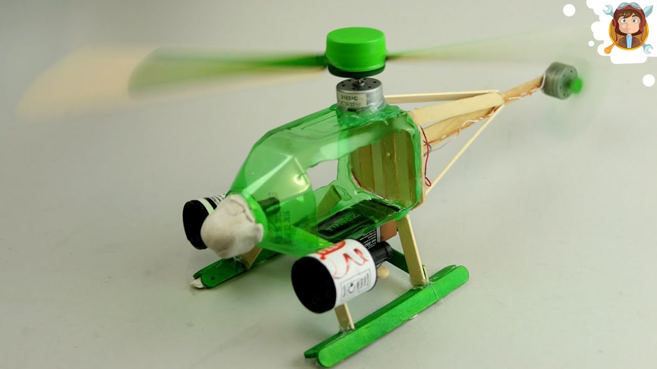 Como hacer un Helicóptero Eléctrico Casero - (Fácil de Hacer)