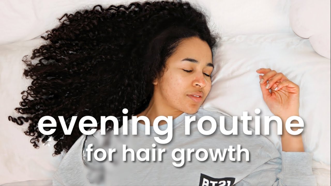 Night Routine for Curly HAIR GROWTH