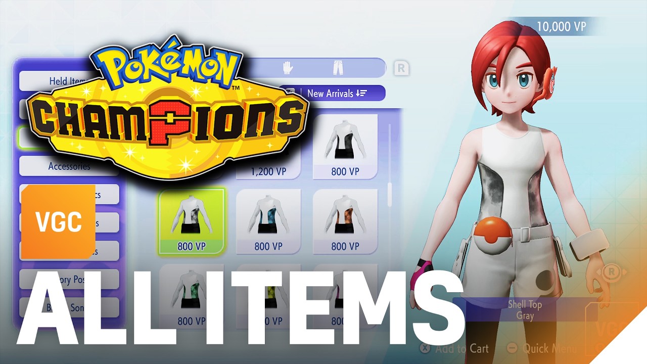 Pok&eacute;mon Champions All Items, Outfits, Prices and Battle Pass