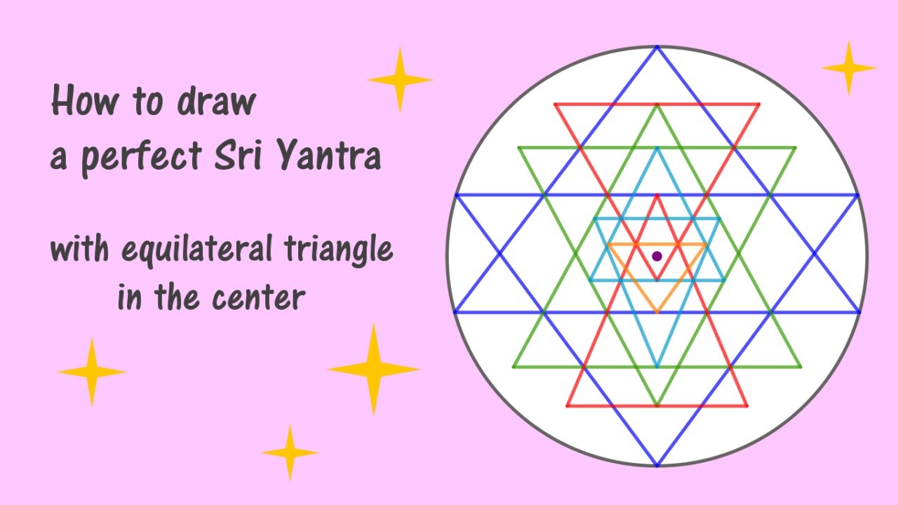 How to draw Sri Yantra method 1