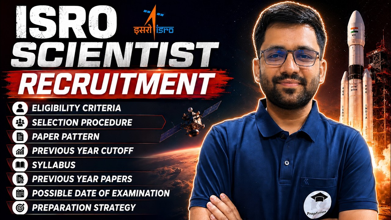 ISRO Scientist Recruitment 2026 || Selection Through CBT🔥|| ECE || PrepFusion
