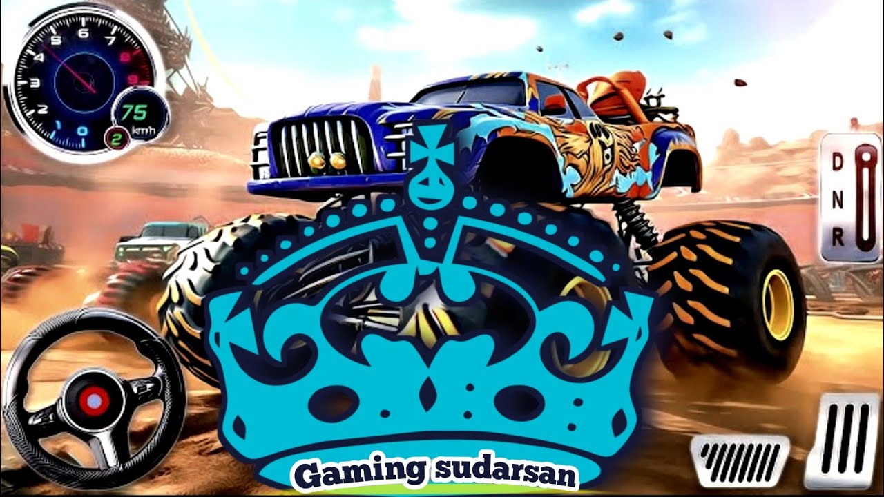 New Ramp 😎 Monster Truck 🚛 Racing || Truck Vala Game 🎯 || #gamingsudarsan #sudarsangaming #gaming 
