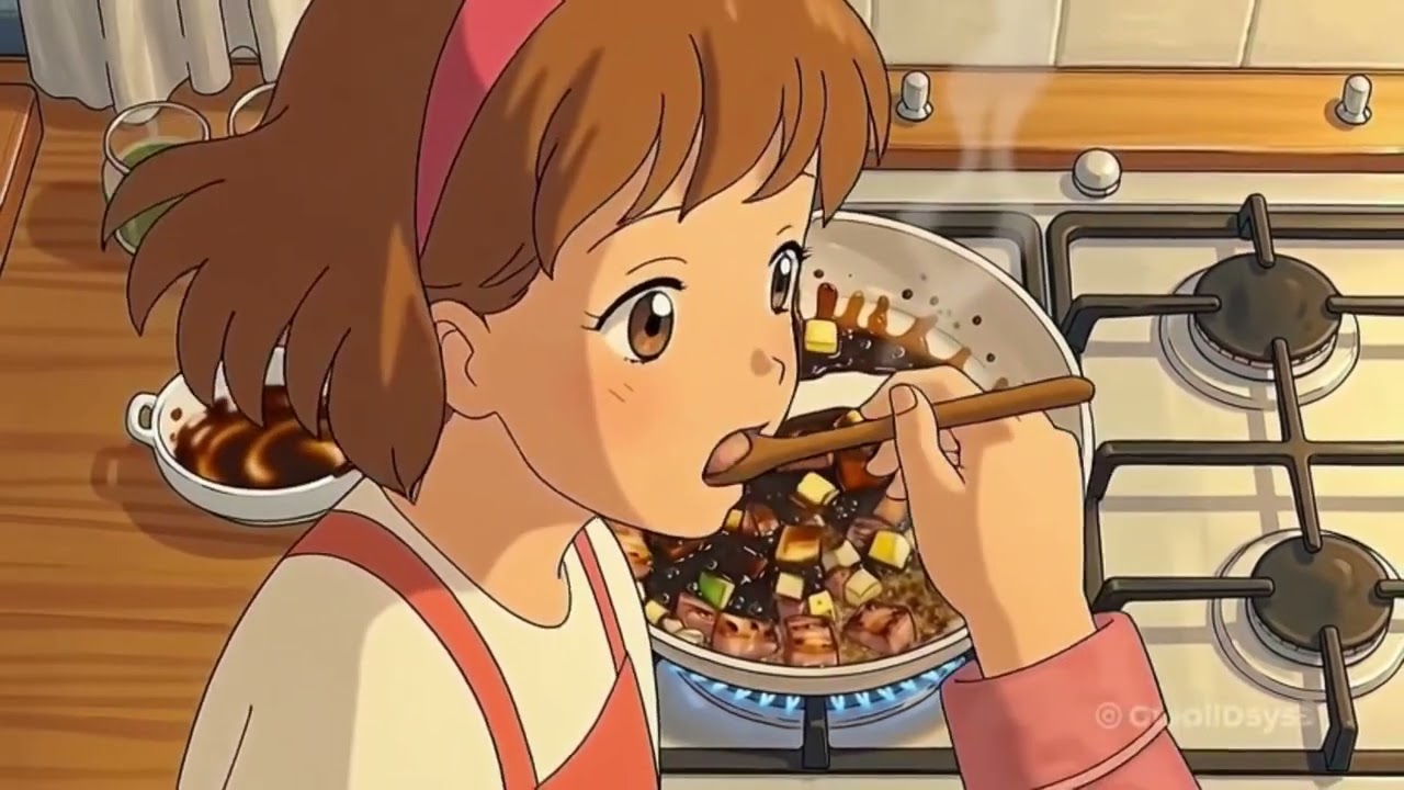 A Cozy Day of Simple Life | Ghibli-Style Peaceful Cooking & Home Moments