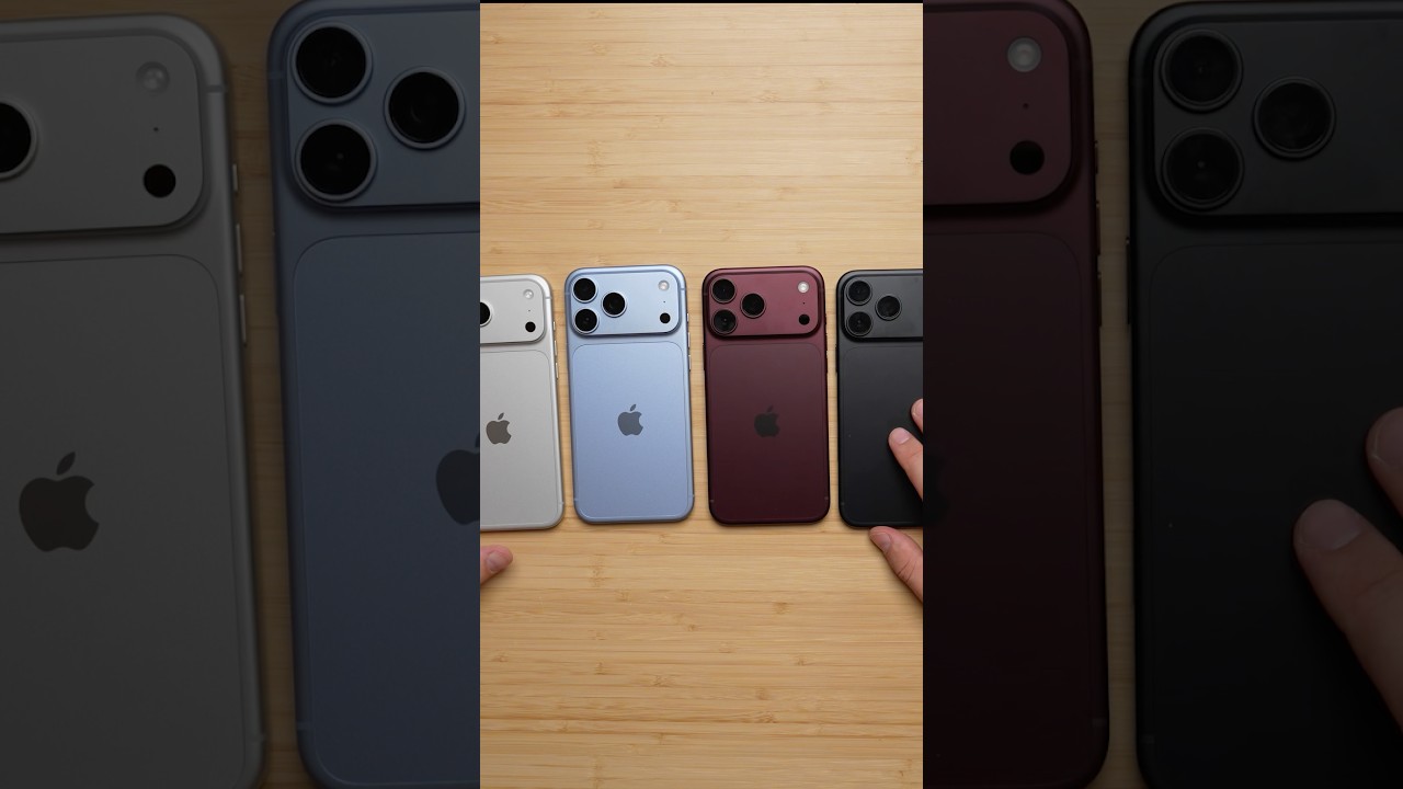 Unboxing ALL 4 iPhone 18 Pro Max Colors!! ⚪️🔵🔴⚫️#iPhone18promax #glacier #burgundy #silver #black