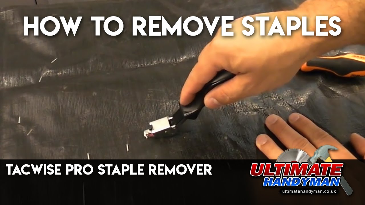 How to remove staples | Tacwise pro staple remover