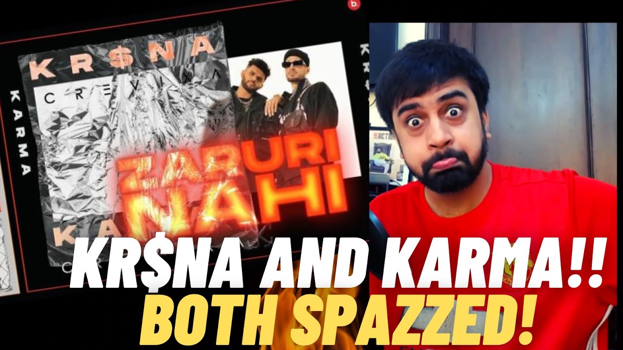 KR$ SPAZZED LIKE CRAZY!! | ZARURI NAHI - KARMA feat KR$NA | #KatReactTrain | Reaction