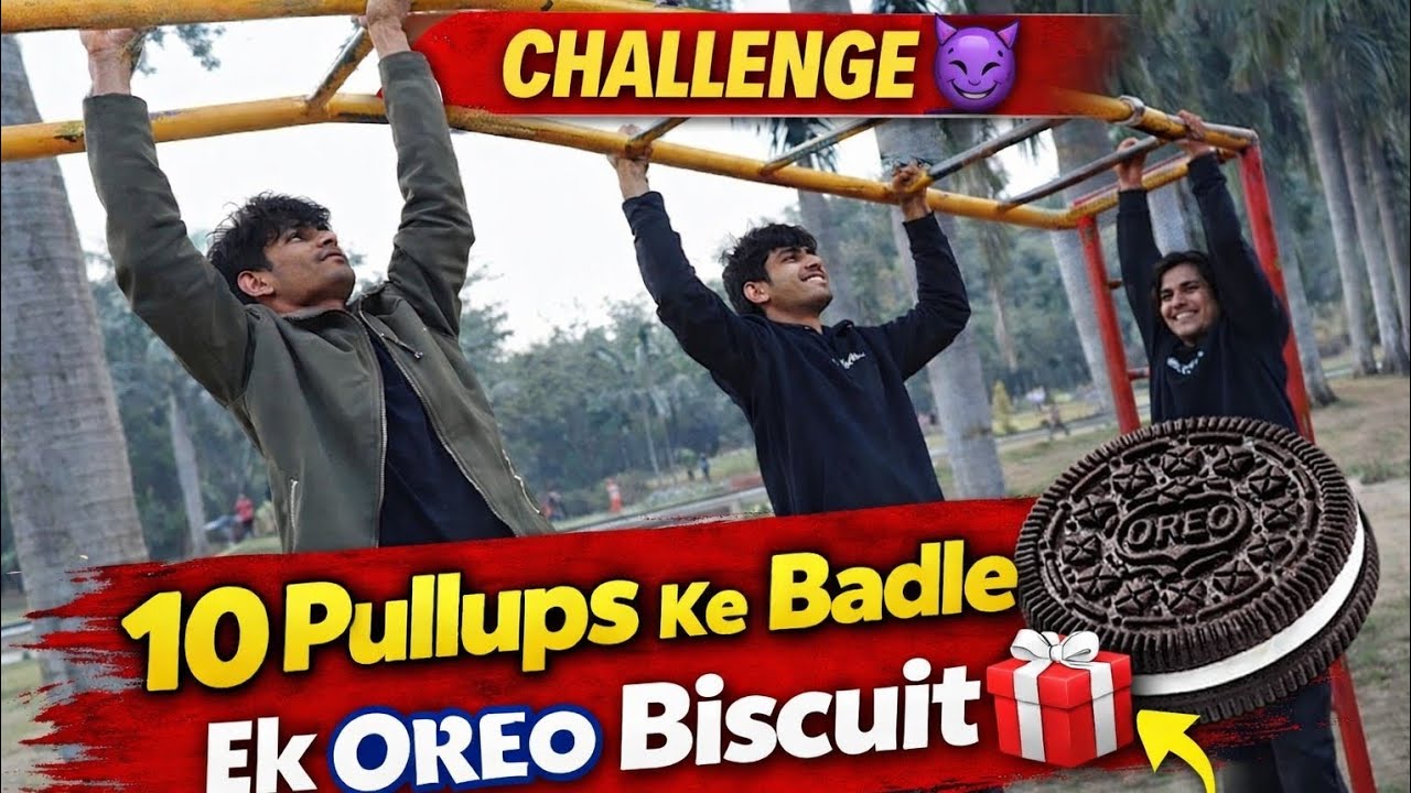 Park Mein 10 Pullups Challenge Ke Badle Oreo Biscuit🍪 Gift | Public Ne Chor Pakada Liya Or Mara 😡  