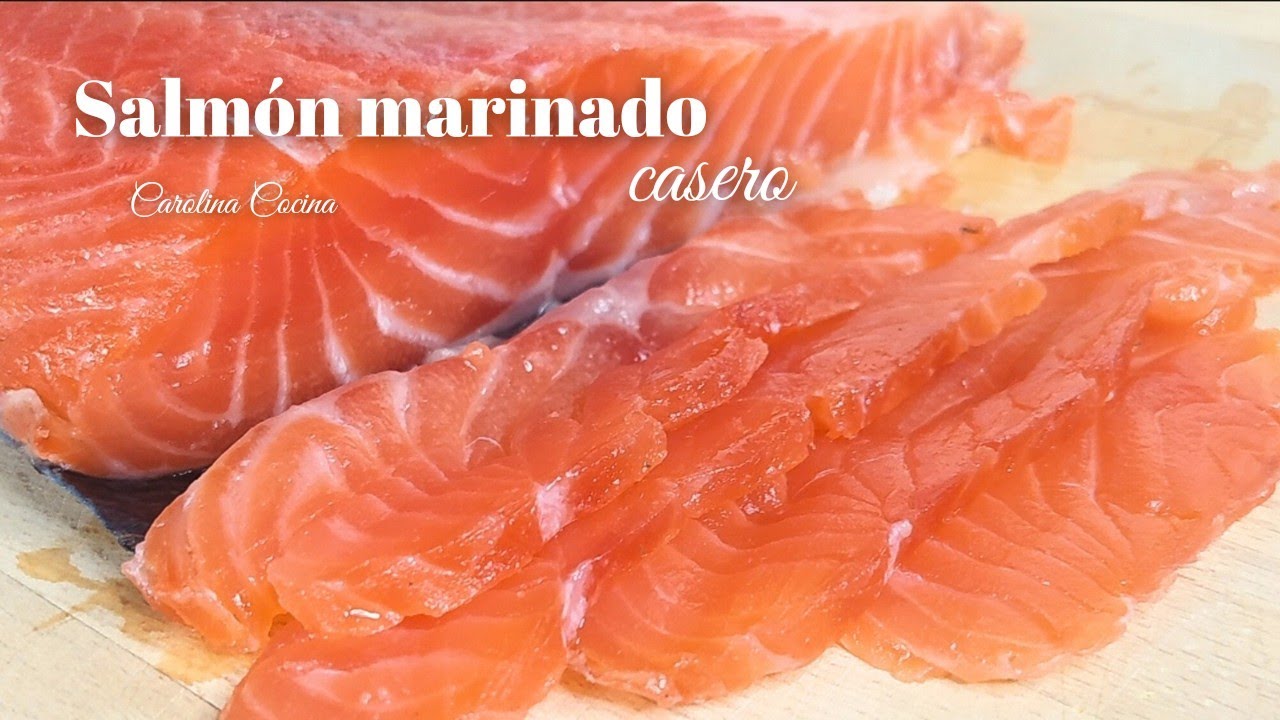 Receta de SALMÓN MARINADO casero, delicioso y económico!!