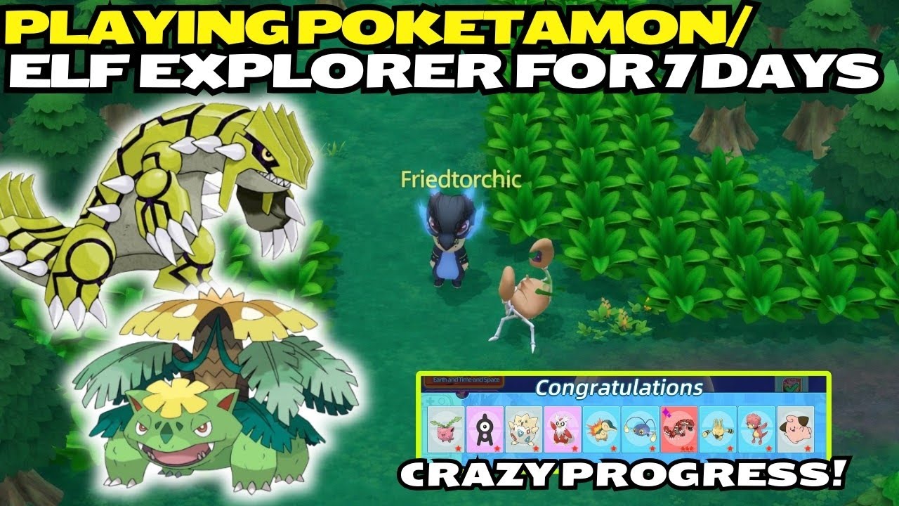 Играю в PokeTamon/Elf Explorer — прогресс за 7 дней (Я вернулся!)