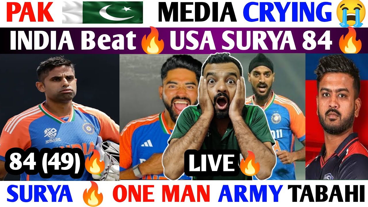 PAK MEDIA😭INDIA 🔥BEAT USA😱| SURYA 84 🔥 ONE MAN ARMY🥰