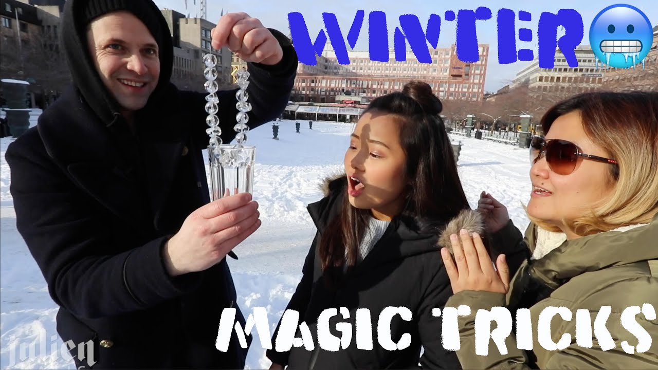 Tricks with Ice and snow🥶 -Julien Magic