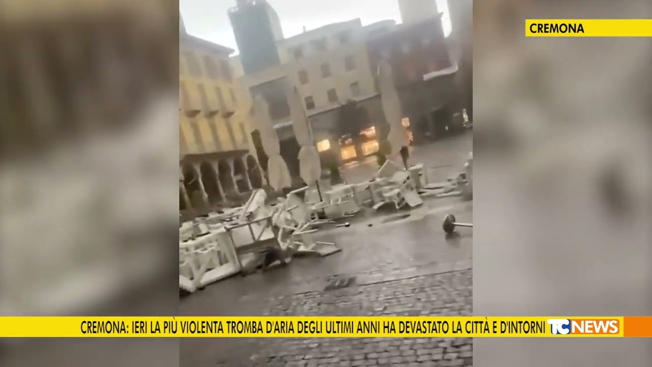 Cremona: ieri la più violenta tromba d'aria degli ultimi anni ha devastato la città e la provincia