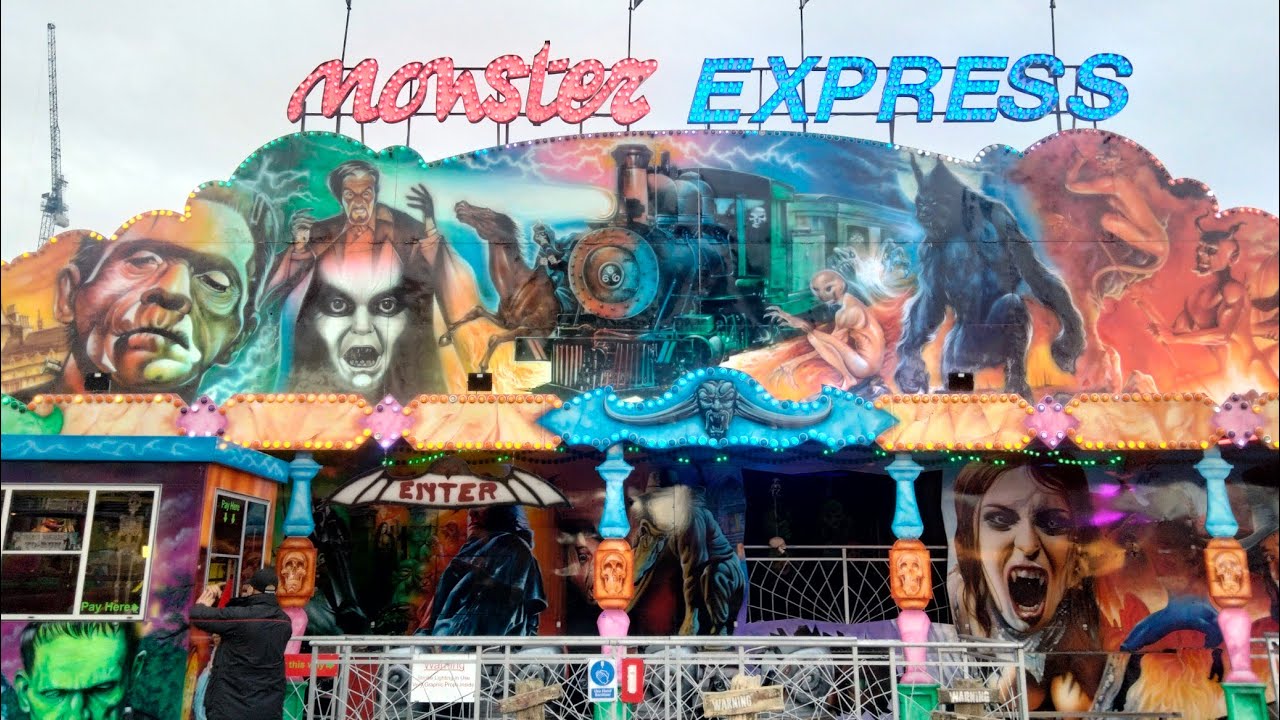 Ghost train,Monster Express onride POV 2024