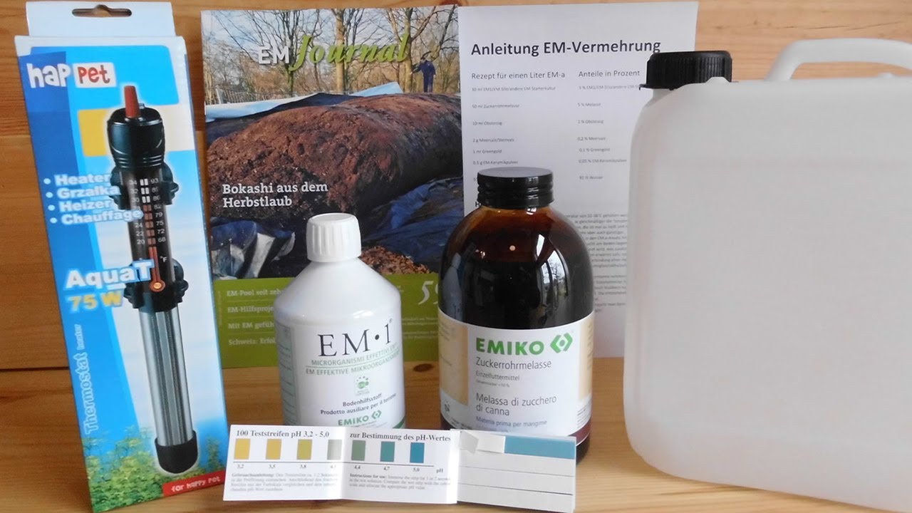 EM vermehren mit Verkostung - EM-Ansetz-Set 5 oder 10l - einfach und schnell
