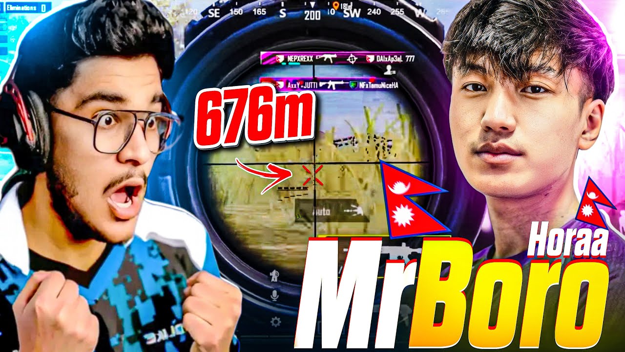 WORLD&rsquo;S Most Suspicious Player *Mr Boro HORAA*🇳🇵MAGNETIC AIM Best Moments in Pubg Mobile