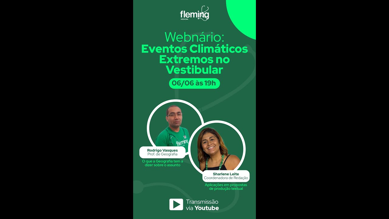 Webnário: Eventos Climáticos Extremos no Vestibular