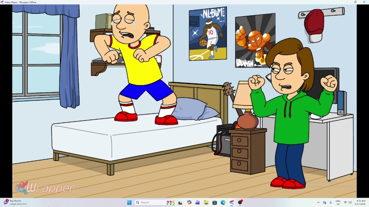 Caillou gets grounded 