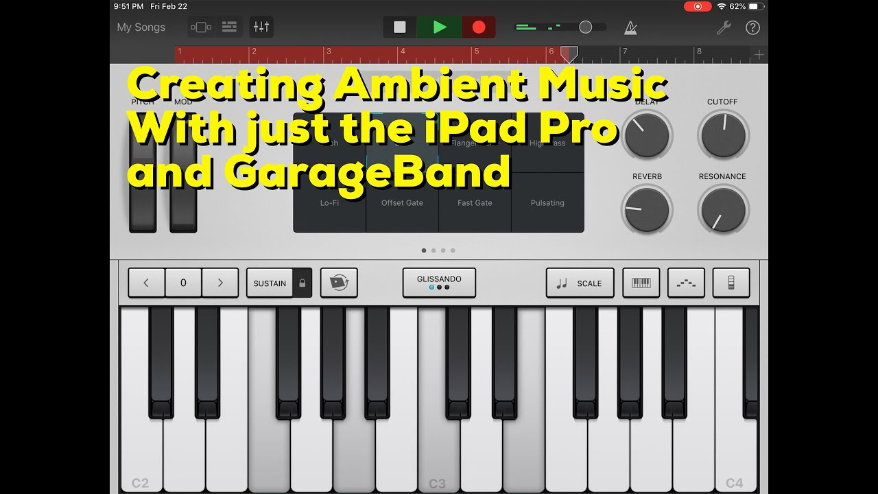Creating Ambient Music With Just The iPad Pro And GarageBand