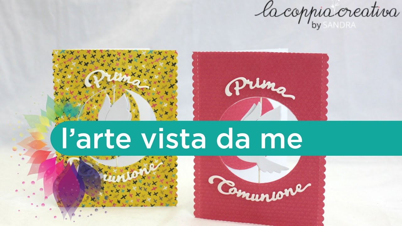 Card Auguri Prima Comunione Tutorial-Scrapbooking-Prima comunione Fai da te