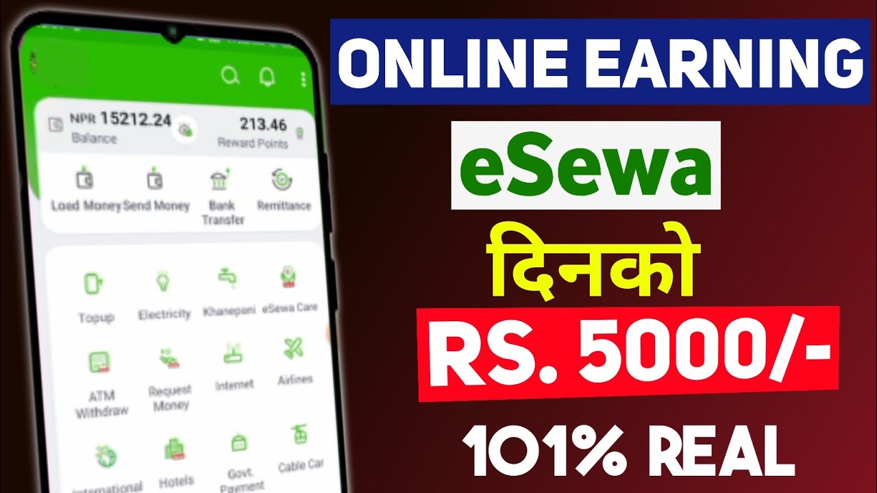 New Nepali Esewa Earning App In Nepal |Best  Esewa Earning App 2024