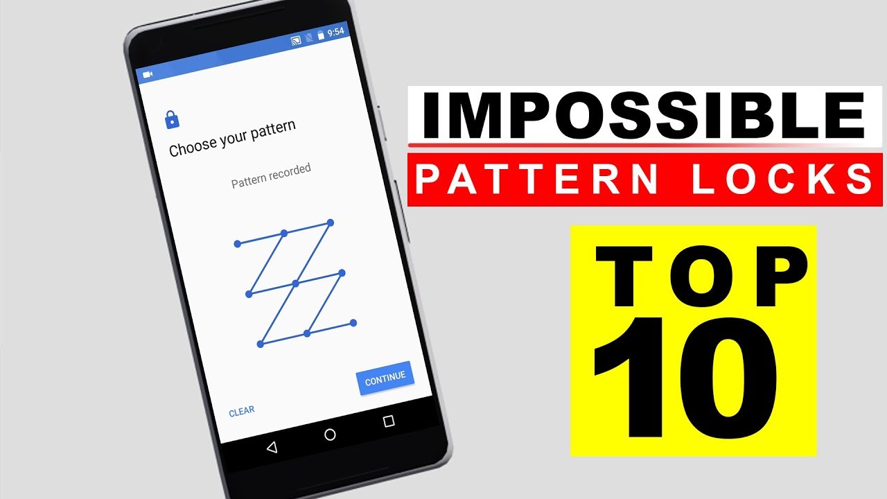 Top 10 Best Impossible Pattern Locks! 🔥🔥🔥 Pattern Design | Impossible