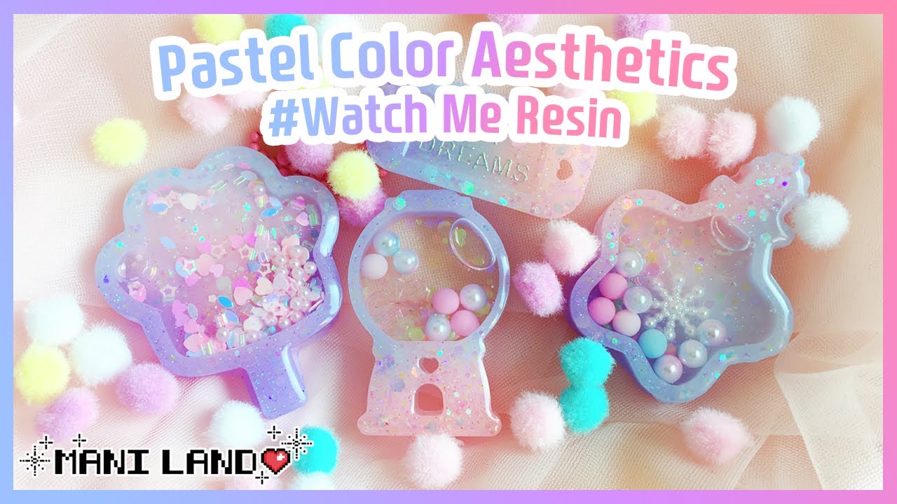 [eng] 파스텔 드림 레진아트🦄 워터쉐이커 만들기 레진공예 - Pastel Dream Color Aesthetic 🦄 Watch Me Resin - Mani Land