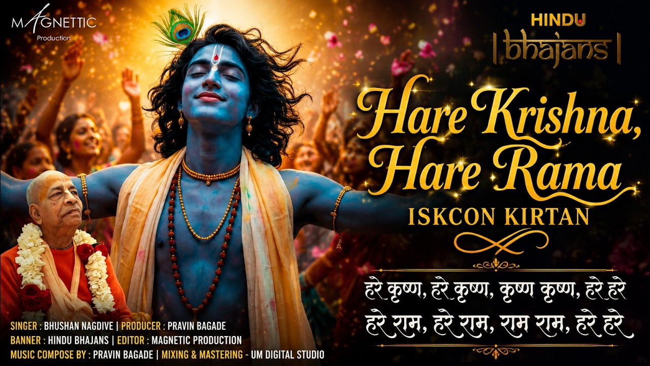 हरे कृष्ण हरे राम | Hare Krishna Mahamantra | शांति व भक्ति के लिए | Krishna Bhajan