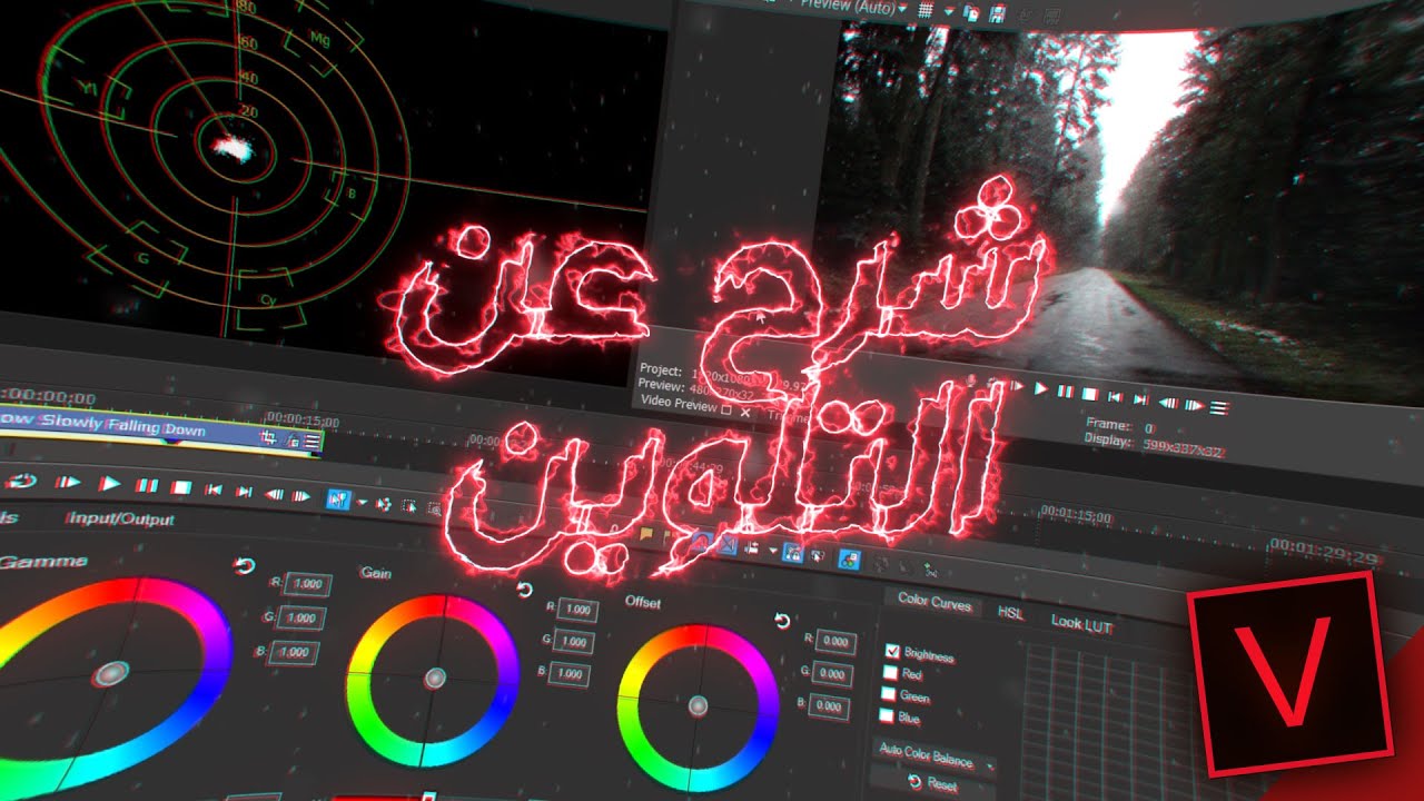 شرح عن التلوين في السوني فيغاس