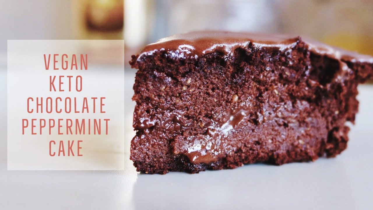 Vegan Keto Chocolate Peppermint Cake {GF, Low-Carb, Sugar-Free} | Healthy & Easy