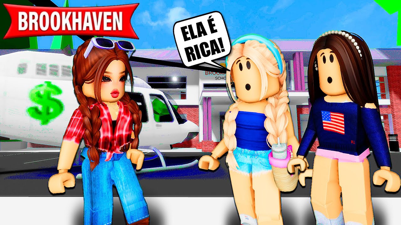 A MENINA CAIPIRA QUE ERA ZOADA NA ESCOLA É RICA | Historinhas Brookhaven RP | Roblox
