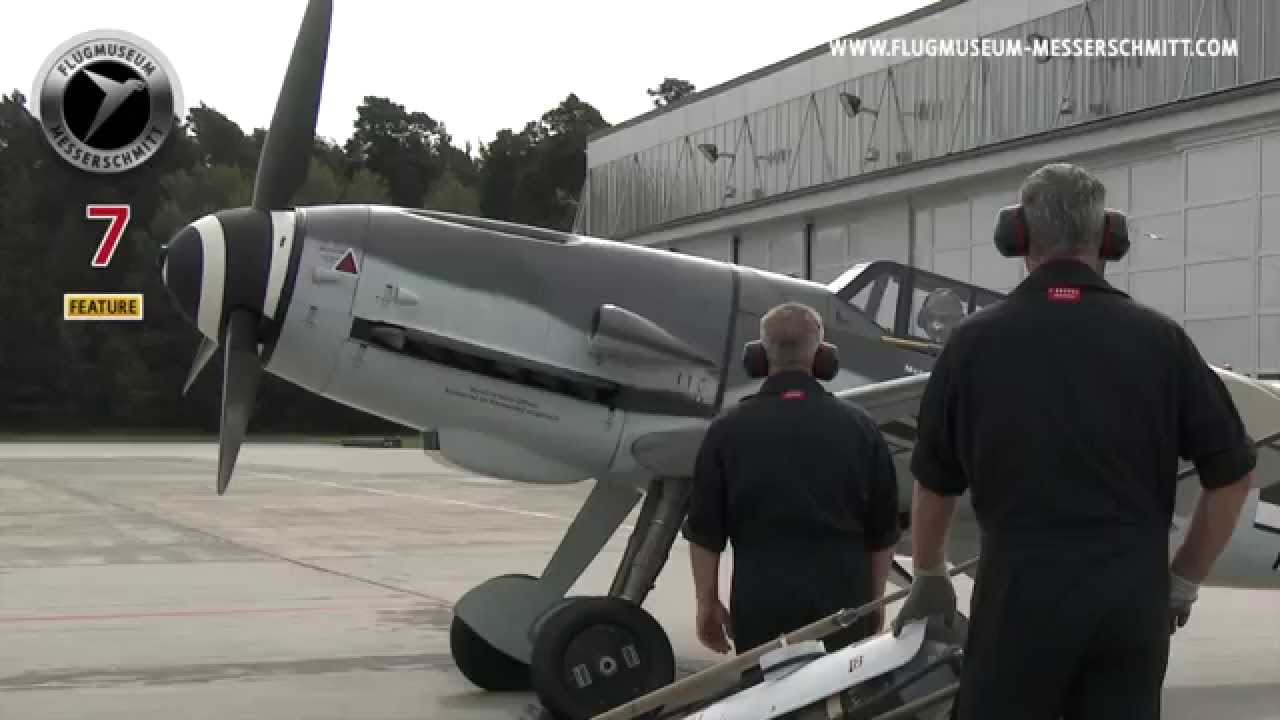 Me 109 G-4 Red 7 in 2014 / First flying display after crash at Roskilde Airshow / AWESOME!