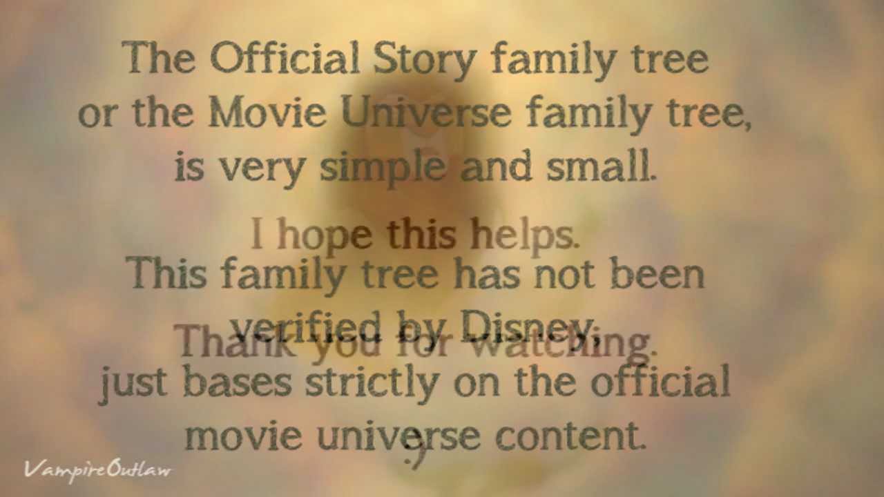 The Lion King Movie Universe Family Tree