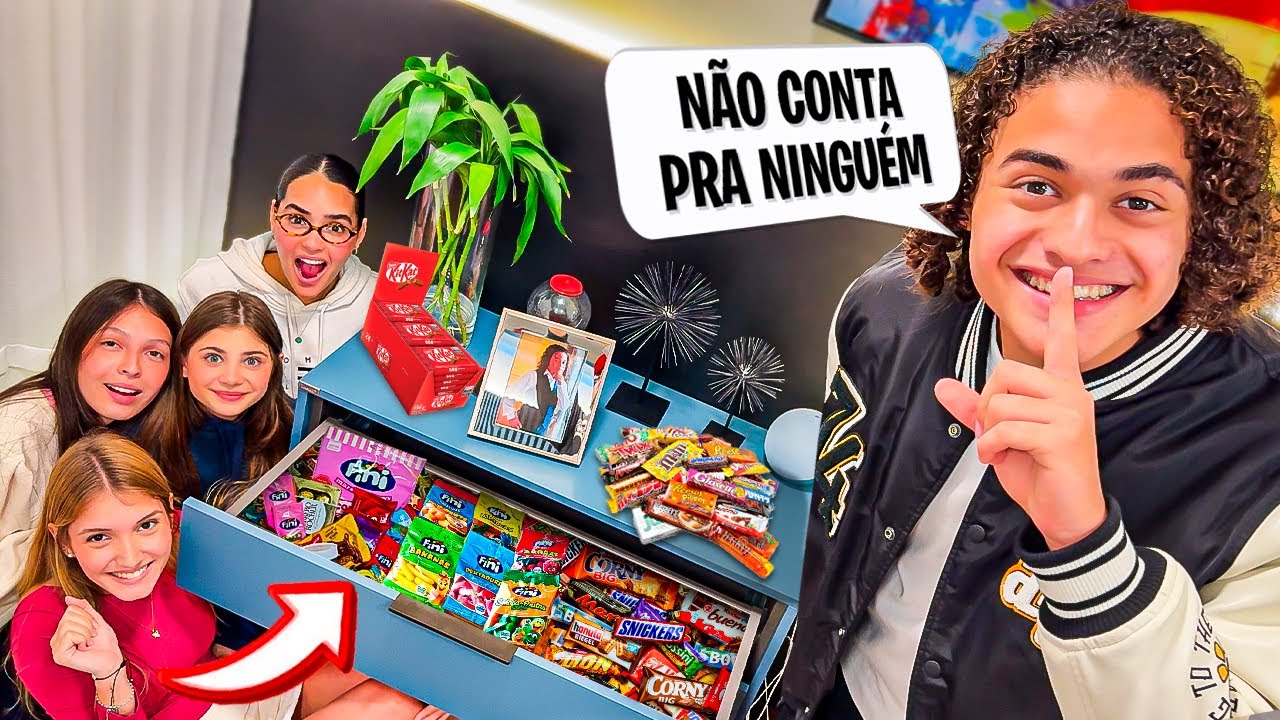 FIZ UM QUARTO SECRETO DE DOCES QUE NINGUÉM PODE SABER 🤫🤫🤫