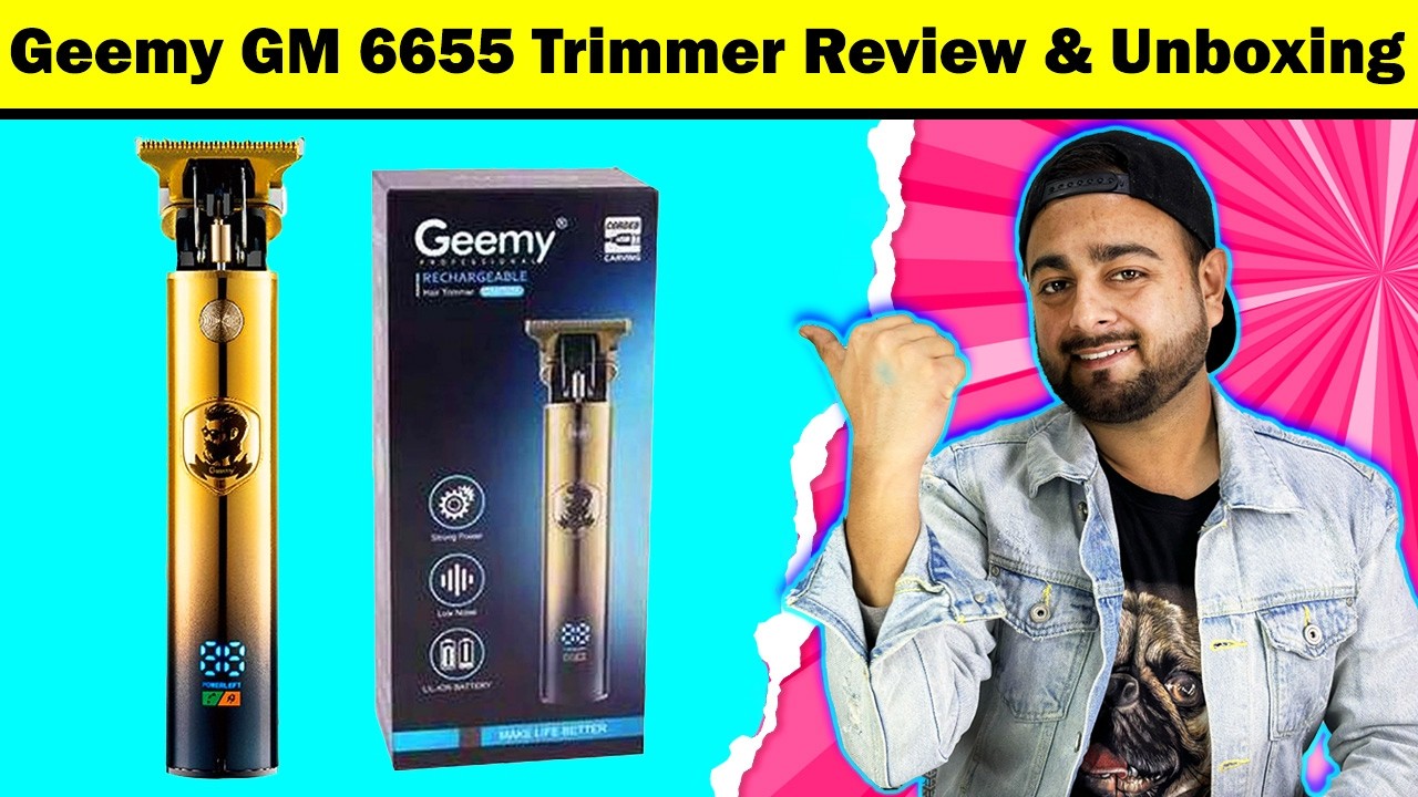 Geemy GM 6655 Hair Trimmer 2026 | Geemy Hair Trimmer | Best Trimmer For Men In India