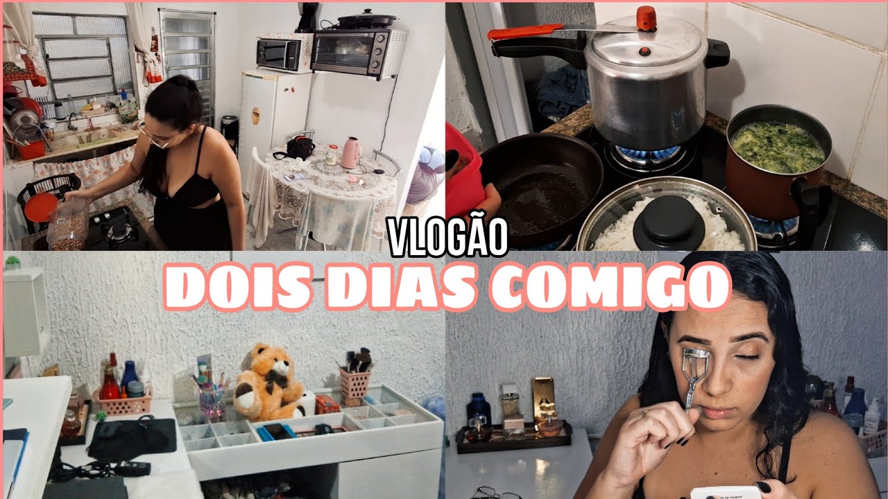 Café da manhã, me maquiei, fiz comida, Evandro doente, tivemos que ir no hospital