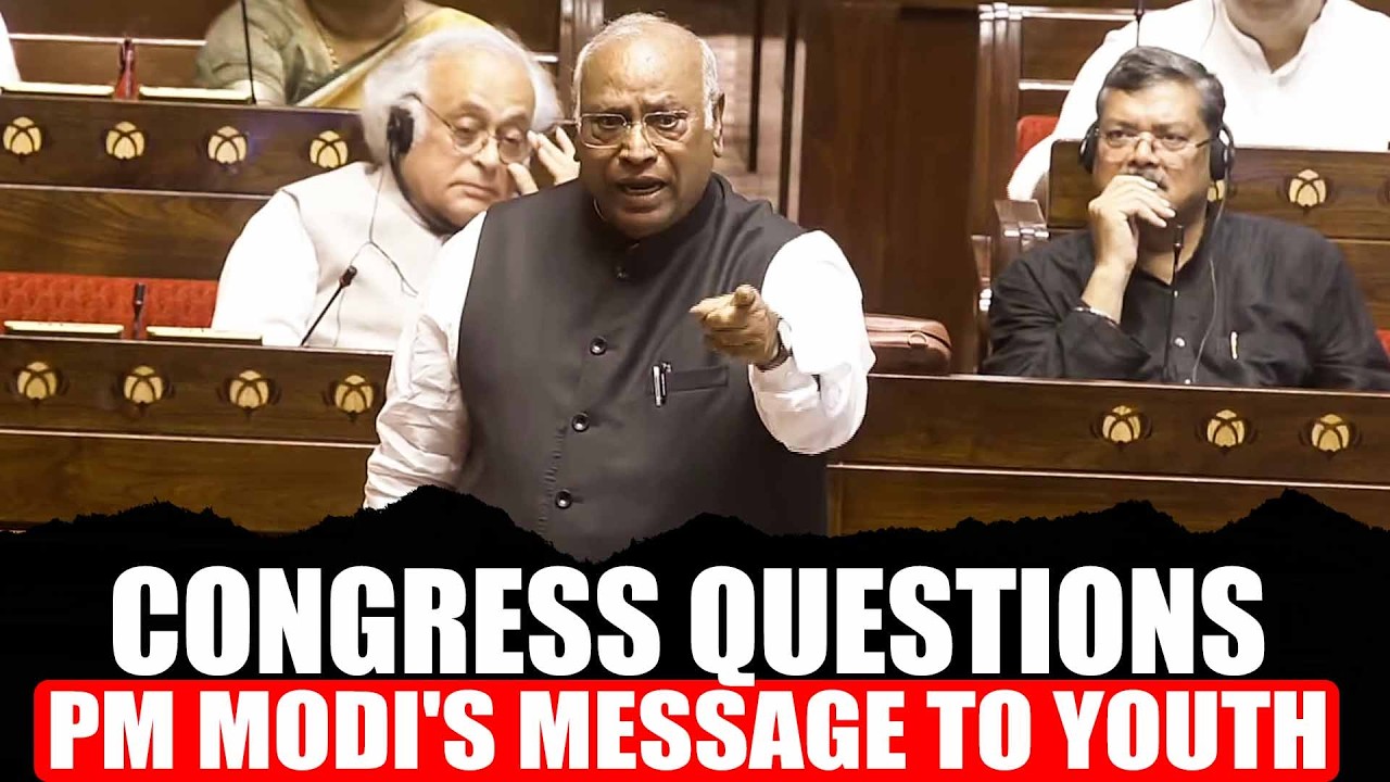 LIVE: Mallikarjun Kharge Questions PM Modi's Statement on Youth, Calls 'Instigative Statement'
