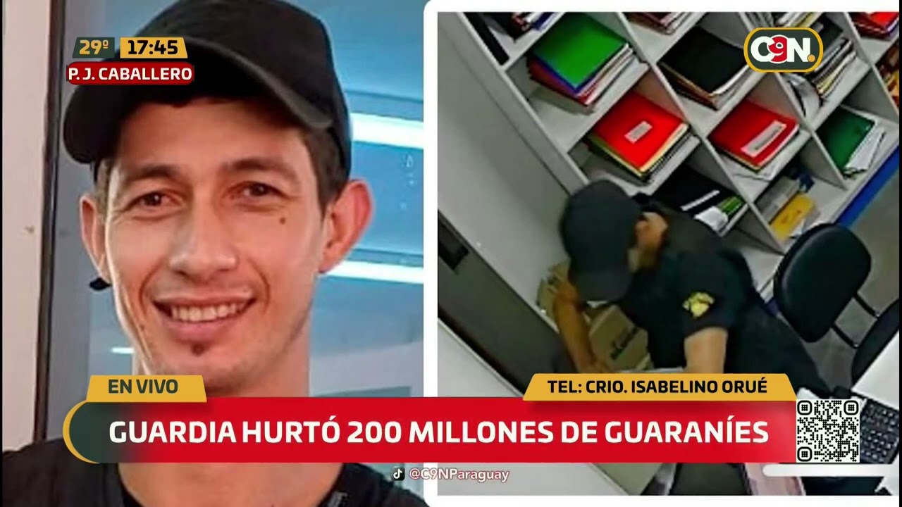 Guardia hurtó 200 millones de guaraníes