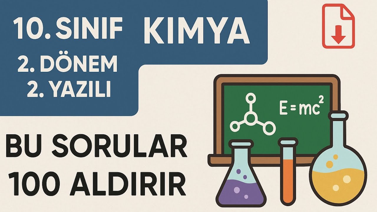 10.SINIF KİMYA 2.DÖNEM 2.YAZILI