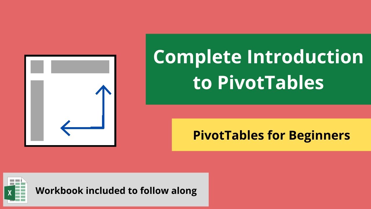 PivotTables for Beginners - Introduction to PivotTables in Excel